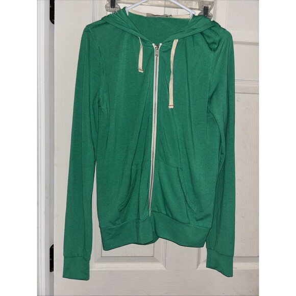 Abbott Main Womens Green Color Jacket Hoodie Venice Beach CA Size M Medium - Picture 4 of 6